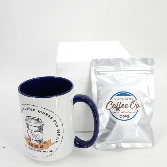 Coffee Op Exquisite 15 oz Coffee Mug Premium Porcelain + Free Gourmet coffee - Picture 2 of 16